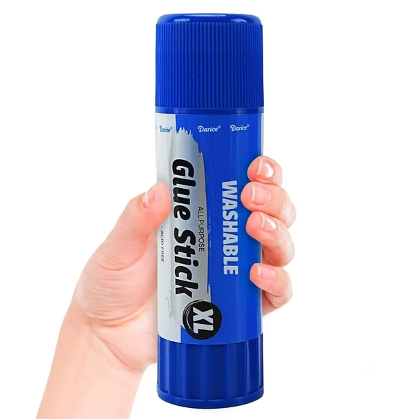Darice Giant Glue Sticks, Large 115-gram Jumbo XL Glue Stick - Washable, Non-Toxic - Classroom School Supplies - 1 Pack 4.05oz