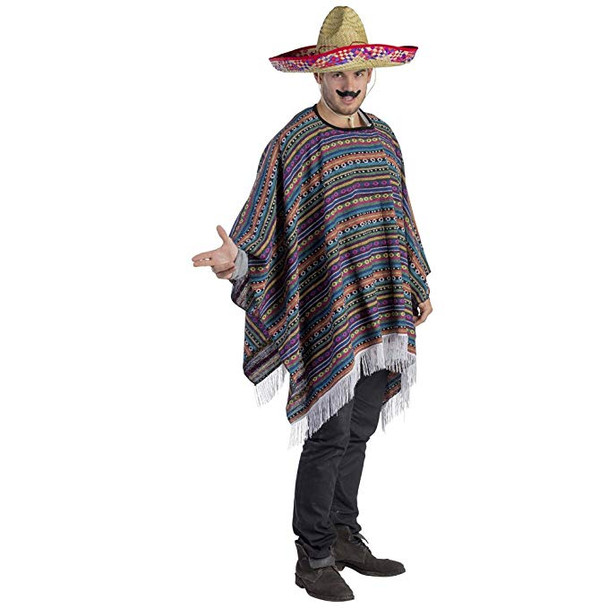 Adult Mexican Poncho Costume by Dress Up America