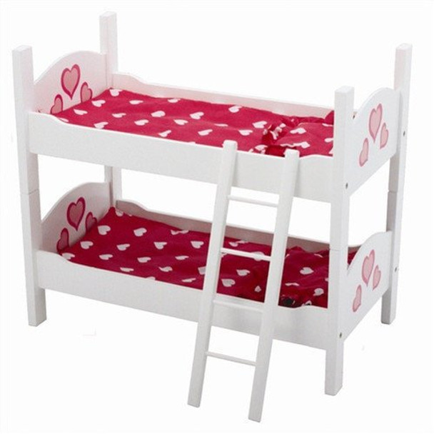 The New York Doll Collection Wooden Doll Bunk Bed