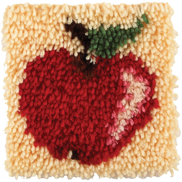 Spinrite Wonderart Latch Hook Kit, 8 by 8-Inch, Apple