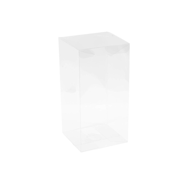 Clear Plastic Candy Boxes 4x4x8 (8 Pack)