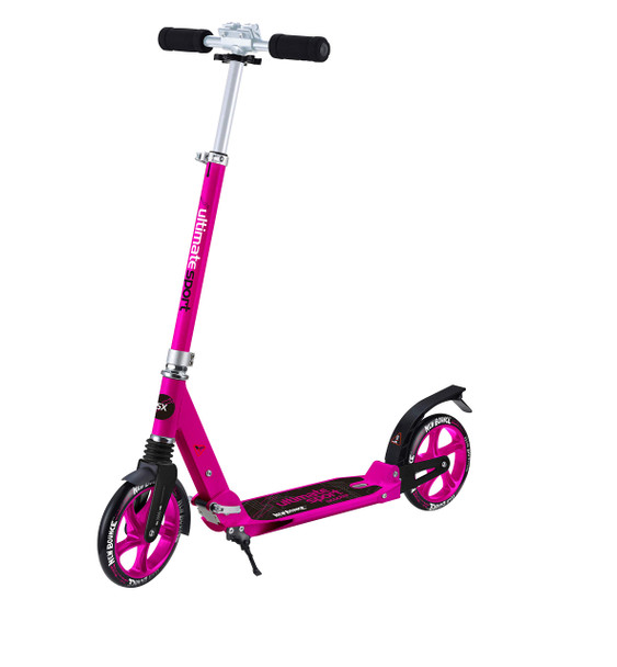 New Bounce Foldable GoScoot Ultimate, 2 Wheel Kick Scooter for Kids Portable Outdoor Toy with Adjustable Height for Children and Teens|Deluxe Design for Girls & Boys in Pink, Blue and Black