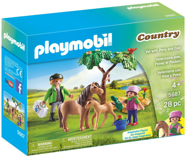 PLAYMOBIL Vet with Pony and Foal