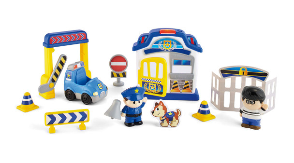 Kidoozie Lights 'n Sounds Police Station - 12 Piece Playset