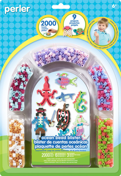 Perler Beads Ocean Pirate Fuse Bead Activity Kit for Kids, 2009 pcs