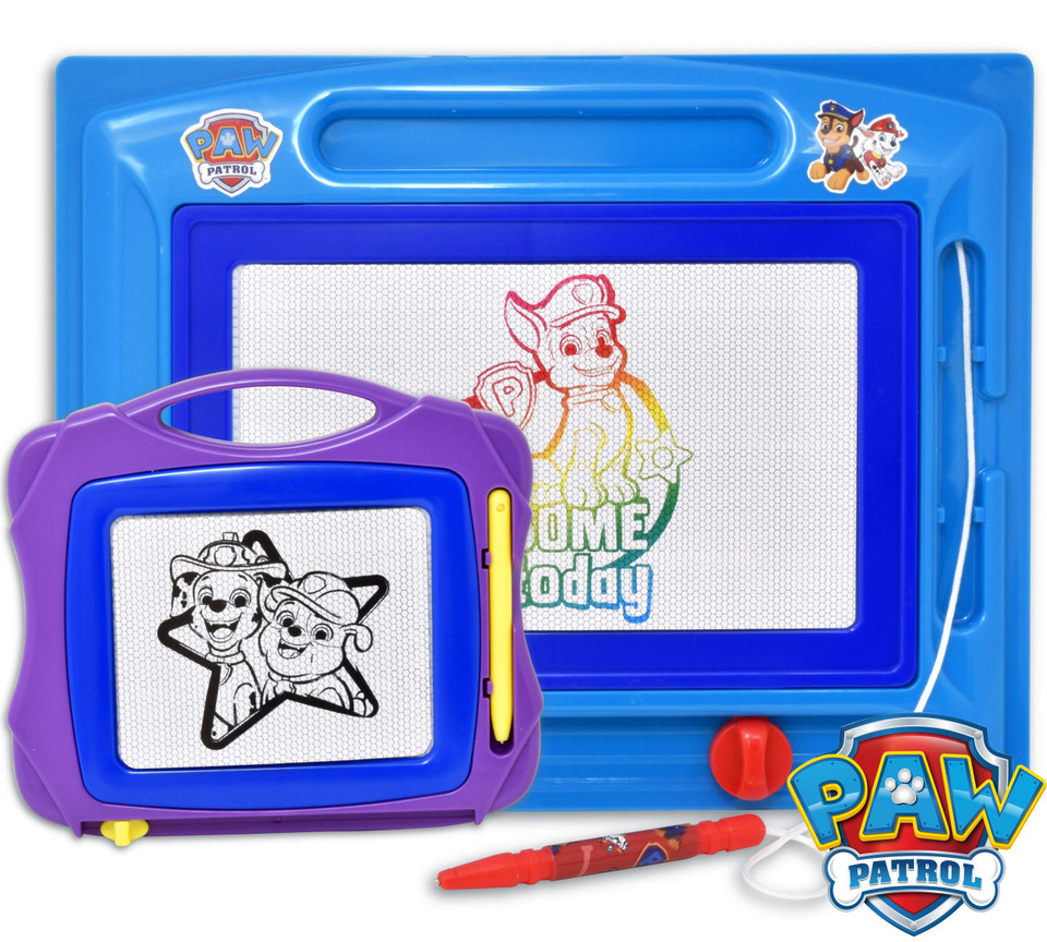 Paw Patrol Magnetic Drawing Board, Large Erasable Doodle Sketching Pad ...