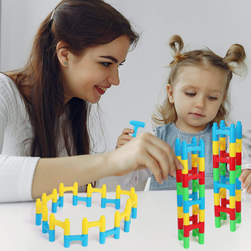 PlayBuild Pilo Building Blocks H Blocks Bridge Constructor Stacking