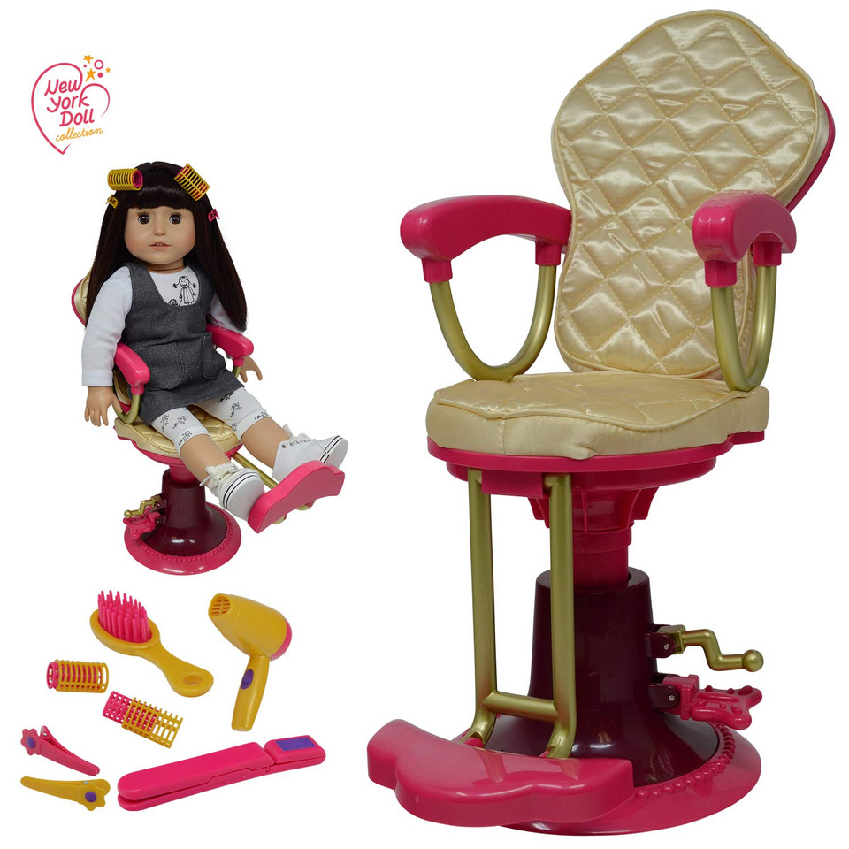 The New York Doll Collection Salon Chair for 18" American Girl Dolls