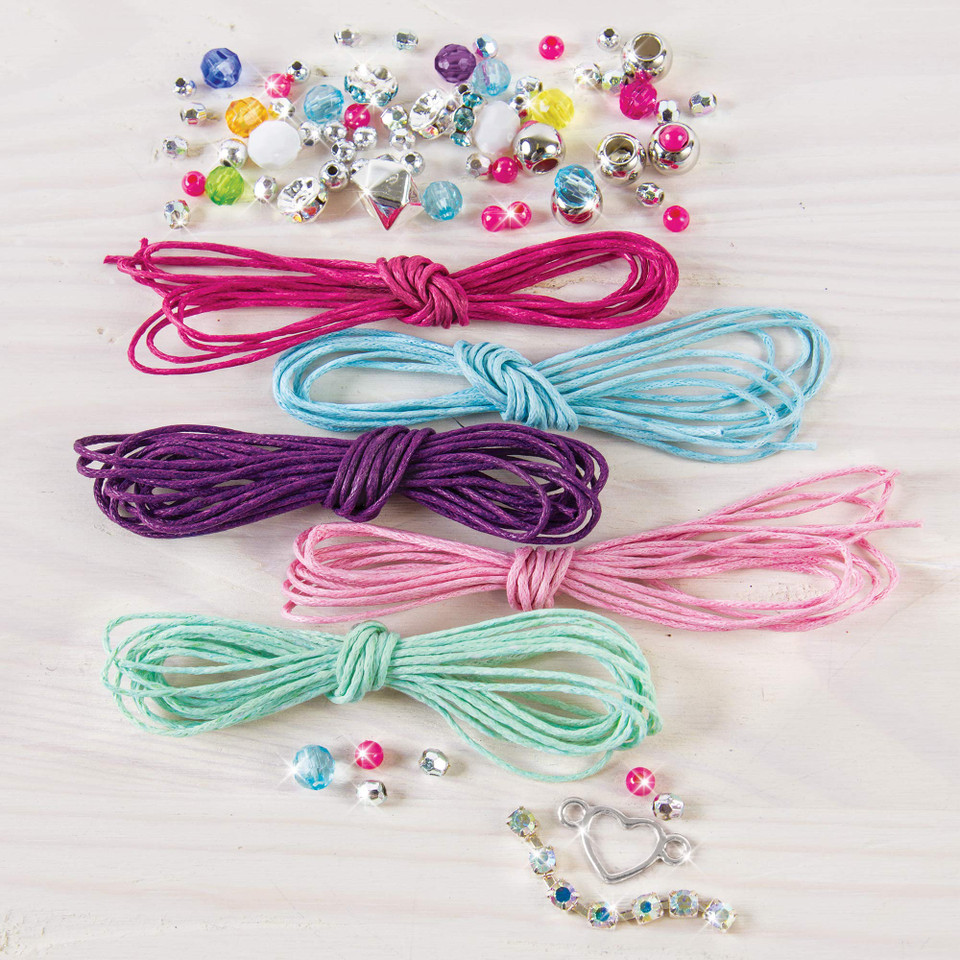 Make It Real - Rainbow Bling Bracelets. DIY Bead and Knot Bracelet 