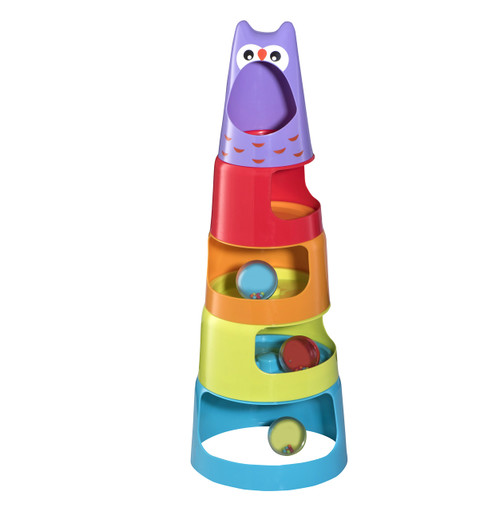 Playkidz Super Durable Rattle Ball Drop Roll 'n Swirl Ball Ramp and