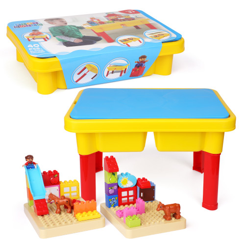 PlayBuild Kids Pretend Play Table - Multipurpose Table for Kitchen ...
