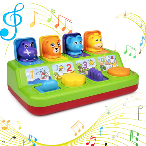 Playkidz Baby Pop Up Toy, Toddler Music Cause Effect Toys