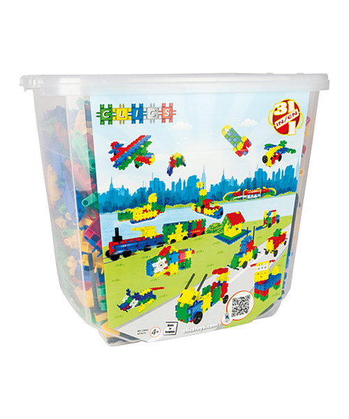 Clics 850 Pieces Interlocking Building Clic Toys in Bucket - Toys 4 U