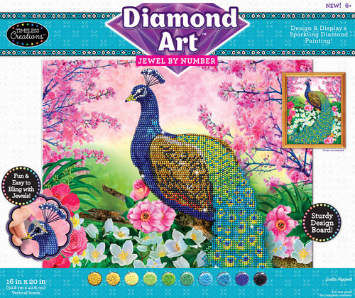 Timeless Creations Diamond Art Jewel by # Tropical Parrots 16 X 20 - Toys 4  U