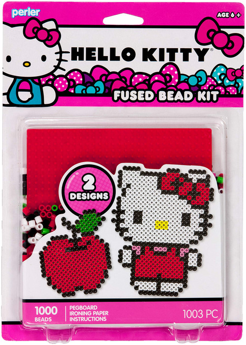 Perler Beads Hello Kitty and Red Apple Fused Beat Kit, 1001pc. - Toys 4 U