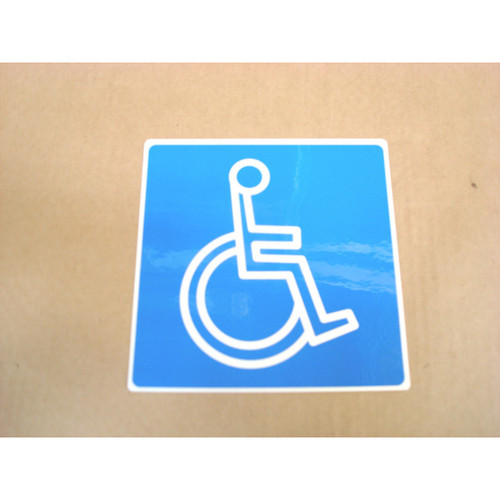 Handicapped Logo label 4" x 4"