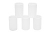 5 White Film Canisters