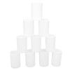10 White Film Canisters