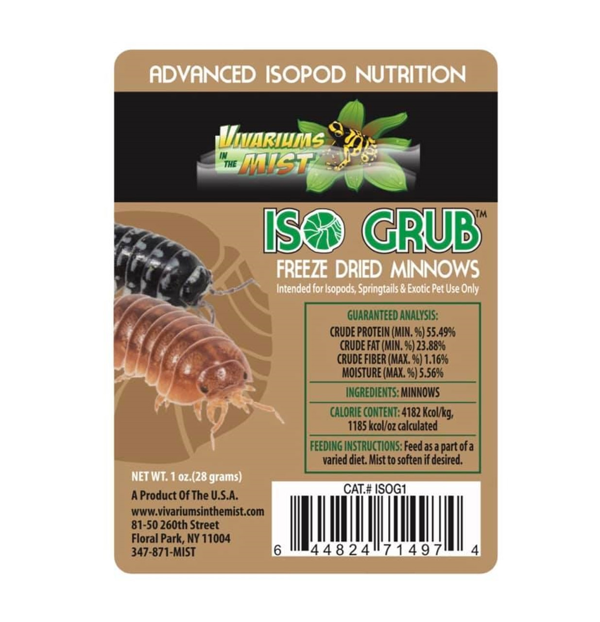 Iso Grub Freeze Dried Minnows - GLASS BOX TROPICALS