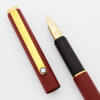 Montblanc Noblesse I Slim Line Fountain Pen  - Red, Medium Gold Plated Nib (Excellent +, Works Well)