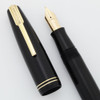 Waterman Commando Fountain Pen (1940s) - Black, Extra Fine Waterman Ideal Rigid Nib (Superior, Restored)