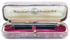Waterman 42 1/2 V "Baby" Safety Pen - BCHR, Fine Waterman New York Flexible Nib (Superior in Box, Restored) Waterman 42 1/2 V "Baby" Safety Pen - BCHR, Fine Waterman New York Flexible Nib (Superior in Box, Restored)
