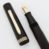 Eversharp Doric Fountain Pen - Jet Black, Junior Size, Flexible Italic Nib (Excellent +, Restored)