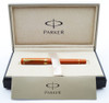 Parker Modern Duofold Rollerball Pen - Mk III, Orange, Gold Trim (Excellent + in Box, Works Well)