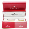 Caran D'Ache Ecridor Retro Fountain Pen - Rhodium, Chevron, Medium Steel Nib (Mint in Box, Works Well)