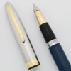 Sheaffer Sentinel TM Fountain Pen - Touchdown, Persian Blue, 14k Medium Triumph Nib (Very Nice, Restored)