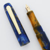 PSPW Prototype with Flexible Nib - Blue & Gold Alumilite, Blow Filler, 14k Eversharp Flexible Fine Nib (New)