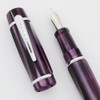 Levenger Facets Fountain Pen - Purple, Chrome Trim, Medium Nib (Near Mint, Works Well)