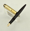 Eversharp Skyline Fountain Pen - Brown, Gold Cap, Medium Fine Nib (Excellent, Restored)
