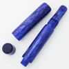 PSPW Prototype with Flexible Nib - Primal Blue Shimmer Alumilite, Button Filler, Your Choice of 14k Eversharp Flexible Nib (New)