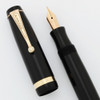 Parker Challenger Fountain Pen (1934) - Black, Medium 14k Nib (Excellent +, Restored)