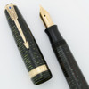 Parker Vacumatic Major Fountain Pen - 1942, Green Pearl, Extra Fine (Excellent, Restored)