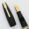 Waterman 100 Year Fountain Pen (late 1930s) - Standard Second Version, Smooth Black, Fine #17 Flexible 14k Nib (Excellent, Restored)