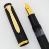 Pelikan M200 Fountain Pen (Old Style 1985-92) - Black, Gold Plated Trim, GP Fine Nib (Excellent +, Works Well)