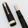 Parker Vacumatic Maxima Fountain Pen (1939) - Double Jewel Speedline, Transparent Black, Fine  (Excellent, Restored)