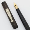 Waterman 14 Eye Dropper - Black Chased Hard Rubber, Nickel Clip, Full Flex Fine New York #4 Nib (Excellent +, Works Well)
