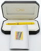 Omas Extra Ogiva Fountain Pen - Mid-size, Yellow, Piston Fill, 18k Broad Nib (New in Box, Works Well)