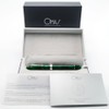 Omas Ogiva Limited Edition Demonstrator Fountain Pen - Green w Rhodium Trim, Piston Filler, 18k Medium (New In Box, Works Well)