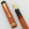 Montblanc 20 Fountain Pen - 1930s, Coral Red, Fine Nib, Push Knob Filler (Excellent, Restored, Works Well)