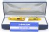 Sailor 1911 Demonstrator Fountain Pen - Yellow, Gold Trim, 14k Music Nib (Excellent + In Box, Works Well)