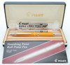 Pilot (Namiki) Vanishing Point Ballpoint Pen - Yellow w Rhodium Trim (Near Mint in Box)