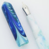 PSPW Prototype Fountain Pen - Iceberg Alumilite, No Clip, #6 JoWo Nibs (New)