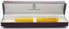 Edison Glenmont Fountain Pen (2009) - Mandarin Yellow Acrylic, Fine 18k Nib (Like New in Box, Works Well)