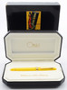 Omas Extra Ogiva "Arte Italiana" Rollerball - Yellow with Gold Colored Trim (Excellent in Box, Works Well)