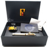 Omas Paragon Fountain Pen World Lux Limited Edition - White w Vermeil Trim, 18k Medium, Piston Fill (New in Box, Cap Damage, Works Well)