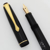 DASI-PEN (Australia) Fountain Pen - Black, Lever Fill,  14k Iridium Point Warranted Nib  (Excellent +, Restored)